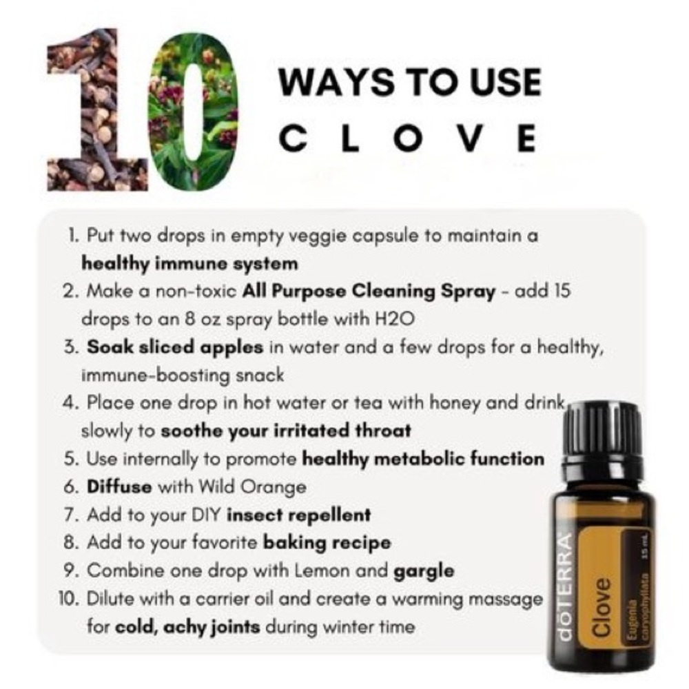 Clove Essential Oil — doTERRA, 15ml - Picture 7 of 13